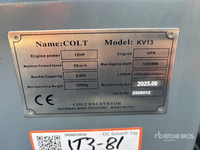 Colt KV13 Minibagger (Unused)