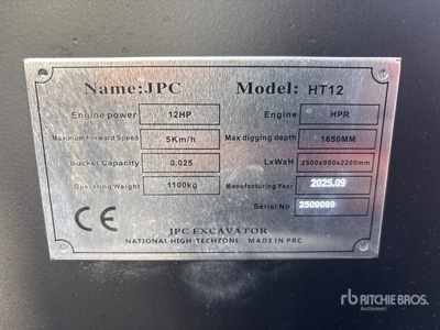 JPC HT12 Minibagger (Unused)