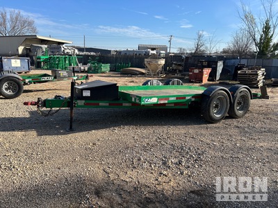 2016 Pratt EZ-1480S 14 ft T/A Ground Load Trailer