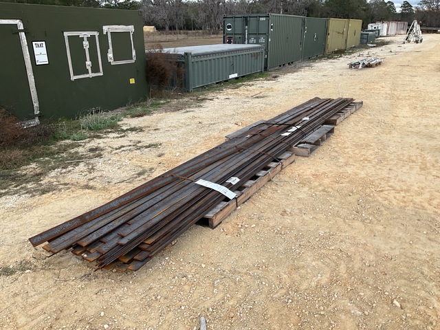 Lot of 20' 10" X 3" X 3/8" Metal Flat Bars
