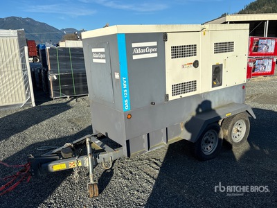 2019 Atlas Copco QAS125 100 kW Mobile Generator Set