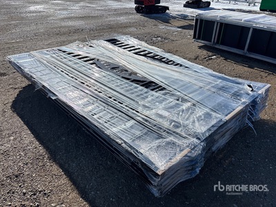 Quantity of (6) 2026 Suihe NG-20D-6 20 ft x 7 ft 7 in Wrought Iron Bi-Parting Driveway Gate (Unused)