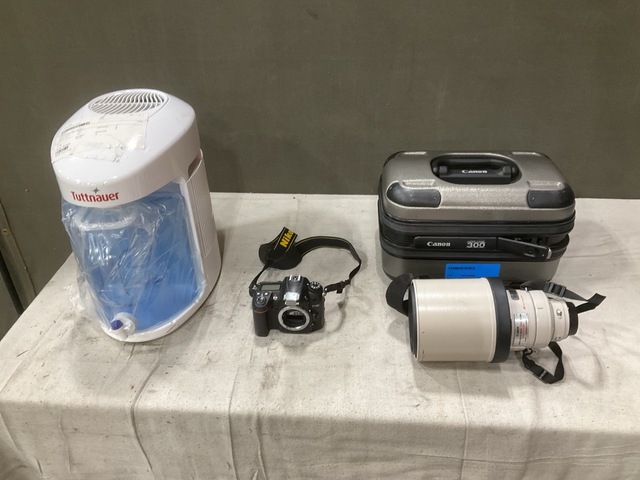 (1) Camera Lens, (1) Digital Camera & Assorted Items