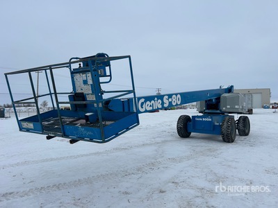 1997 Genie S-80 4WD Gasoline Telescopische hoogwerker