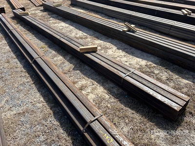 Quantity of (9) 3-1/2X2-1/2X3/16 Rectangle Tube