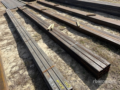 Quantity of (9) 3-1/2X2-1/2X3/16 Rectangle Tube