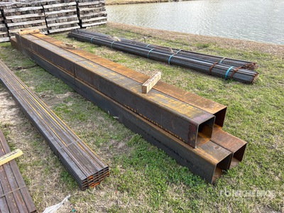 Quantity of (4) 10X10X3/16 &1/4 Mix Square Tube