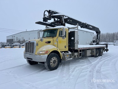 2004 Hiab 335K 7500 lb Articulated Boom on 2006 Peterbilt 335 6x4 Boom Truck