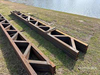 Quantity of (5) 18"X20Ft. Steel Trusses