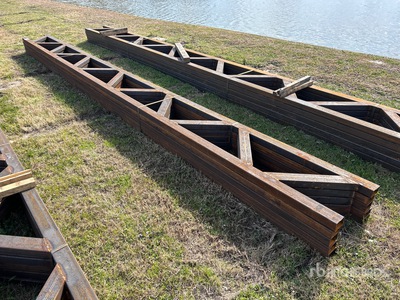 Quantity of (5) 18"X20Ft. Steel Trusses