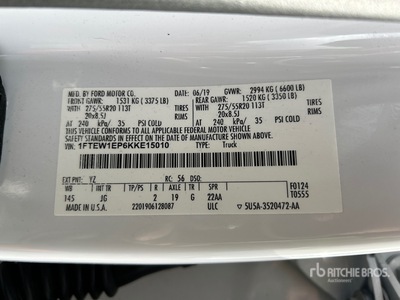 2019 Ford F-150 4x4 Crew Cab Pickup