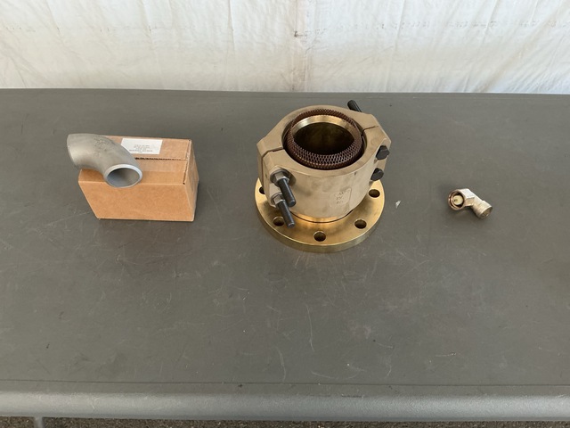 (17) Pipe Elbows, (8&rsquo;) of Metal Tube, (3) Coupling Halves & Assorted Items