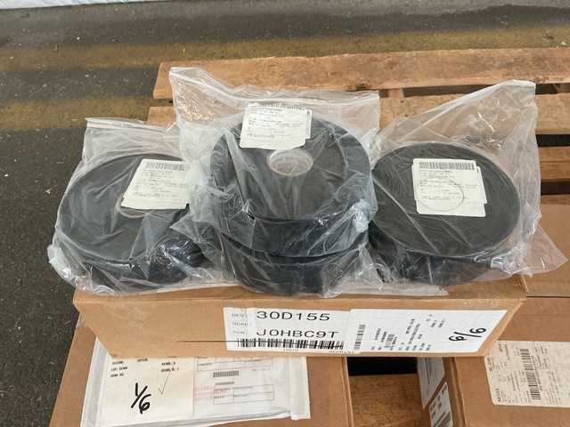 (64) Rolls of Tape, (5) Electrical Contacts, (1) Board Cover & Assorted Items