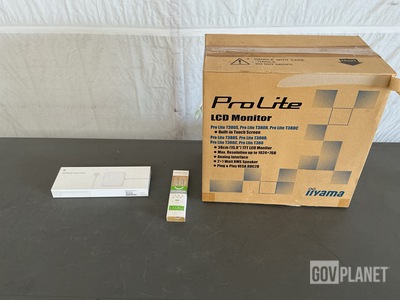 (9) Touch Monitors, (20) Power Adapters & (101) Stereo Cables & Assorted Items