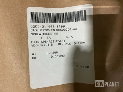 (113) Boeing MC520006-43 Shoulder Screws