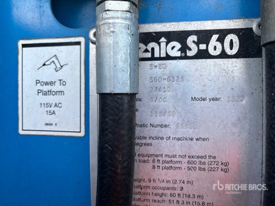 2000 Genie S-60 Telescopic Boom Lift