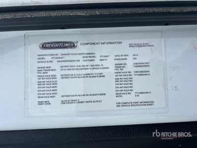 2019 Freightliner Cascadia 126 6x4 Cabina con cuccetta per trattore stradale