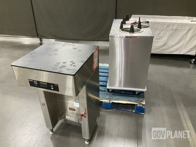 (1) Bunn Titan Single Coffee Maker & (1) Piper 2AT6-STH-PB Dish Dispenser