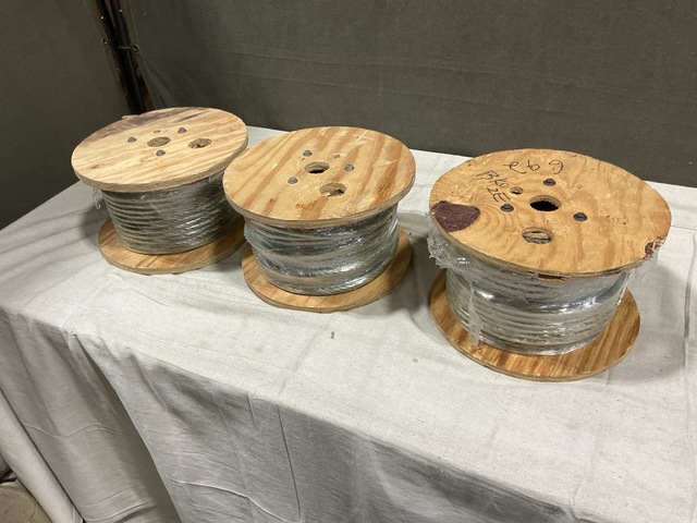 (16) Rolls of Bairstow Lifting Products 3/8"TY1CL3CON2 Wire Ropes