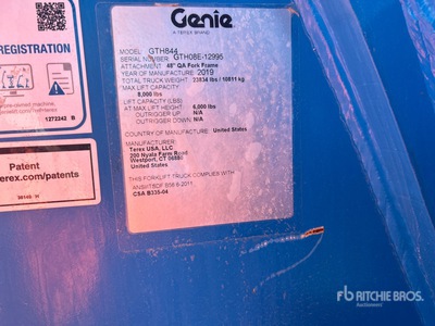 2020 Genie GTH844D Telehandler
