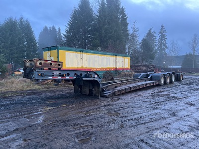 1995 Aspen HG65-5 65 ton Tri/A Removable Gooseneck Lowboy Trailer