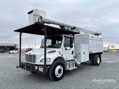 Altec LR758 58 ft on 2016 Freightliner M2 106 4x2 Forestry Chipper Body Bucket Truck