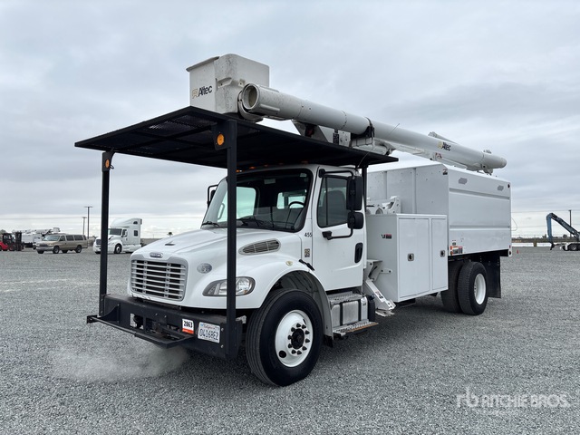 2017 Altec LR760-E70 70 ft on 2017 Freightliner M2 106 4x2 Forestry Chipper Body Bucket Truck