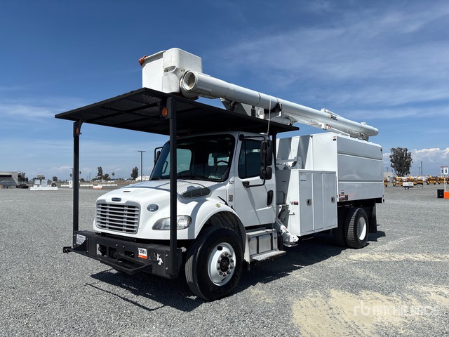2018 Altec LR7-60E70 70 ft on 2017 Freightliner M2 106 4x2 Forestry Chipper Body Bucket Truck