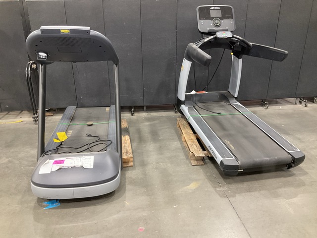 (1) Life Fitness Treadmill & (1) TechnoGym Treadmill
