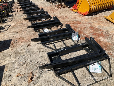 Quantity of (8) 2026 Mower King SAII100 48 in Skid Steer Forks (Unused)