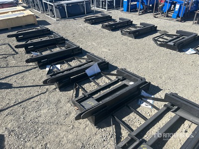 Quantity of (8) 2026 Mower King SAII100 48 in Skid Steer Forks (Unused)