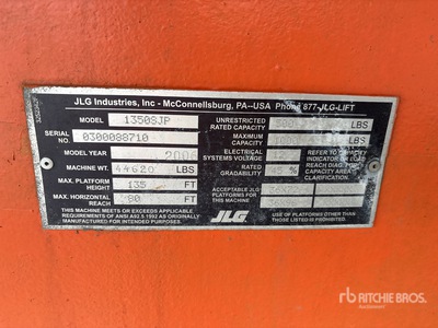 2005 JLG 1350SLP Knikarmhoogwerker