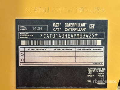 2007 Cat 140 H Motolivellatrice