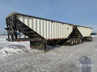 2016 Lode King 28 ft Super B-Train Lead Belly Grain Trailer