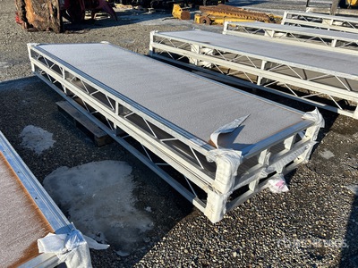 Quantity of (2) 2025 BYT BDF412 4 ft x 12 ft Aluminum Boat Dock Section Kit (Unused)