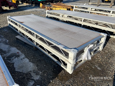 Quantity of (2) 2025 BYT BDF412 4 ft x 12 ft Aluminum Boat Dock Section Kit (Unused)