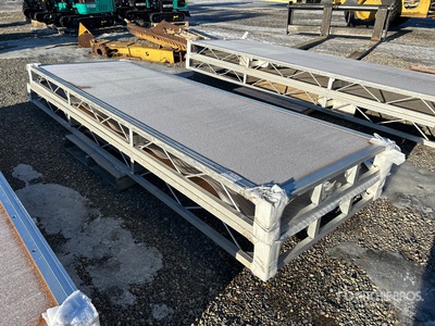 Quantity of (2) 2025 BYT BDF412 4 ft x 12 ft Aluminum Boat Dock Section Kit (Unused)