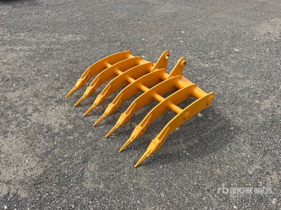 2026 GIYI 44 in Excavator Rake - Fits Cat 305 (Unused)