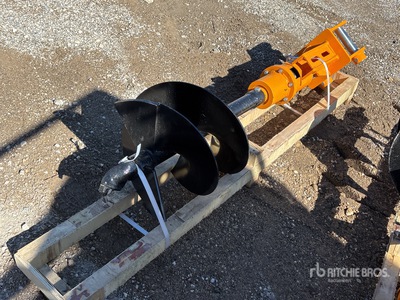 2026 GIYI Mini Excavator Auger - Fits Cat 303 (Unused)