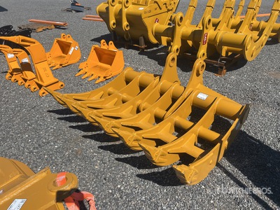 2026 GIYI GY-P320 Fit to Cat 320 Excavator Rake (Unused)