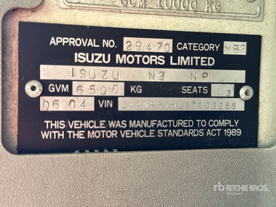 2004 Isuzu NPR 4x2 Camiones