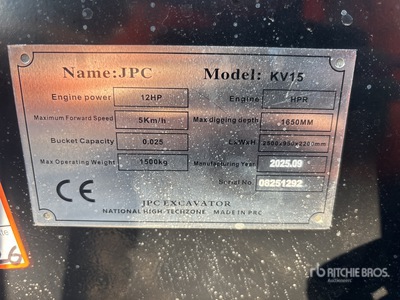 JPC KV15 Minibagger (Unused)