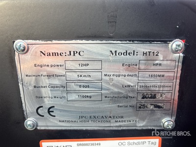 JPC HT12 Minibagger (Unused)