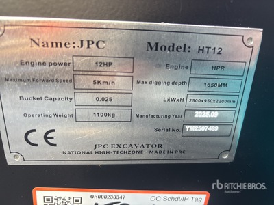 JPC HT12 Minibagger (Unused)