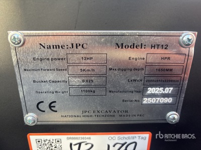 JPC HT12 Minibagger (Unused)
