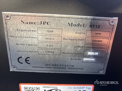 JPC HT12 Minibagger (Unused)