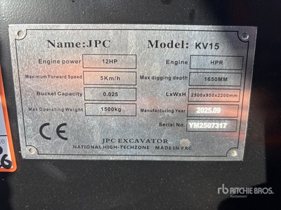 JPC KV15 Minibagger (Unused)