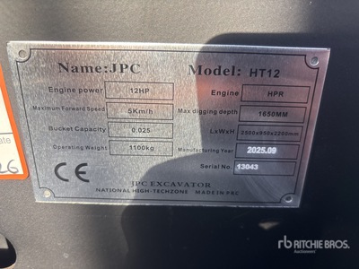 JPC HT12 Minibagger (Unused)