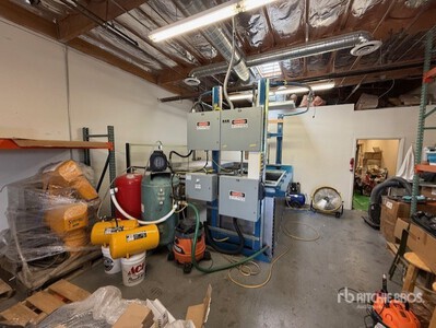 Thermo Plastic Machine w/ 2014 20 ft Standard Storage Container