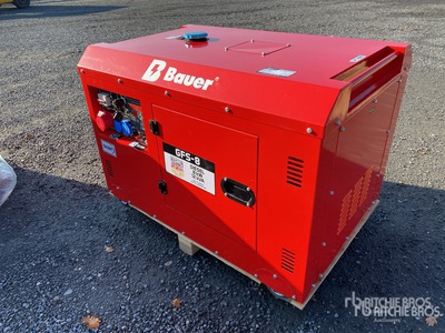 Bauer Generatoren GFS-8 ATS 230/400 Volt 発電機セット (<10 Kw または 12.5 Kva) (Unused)